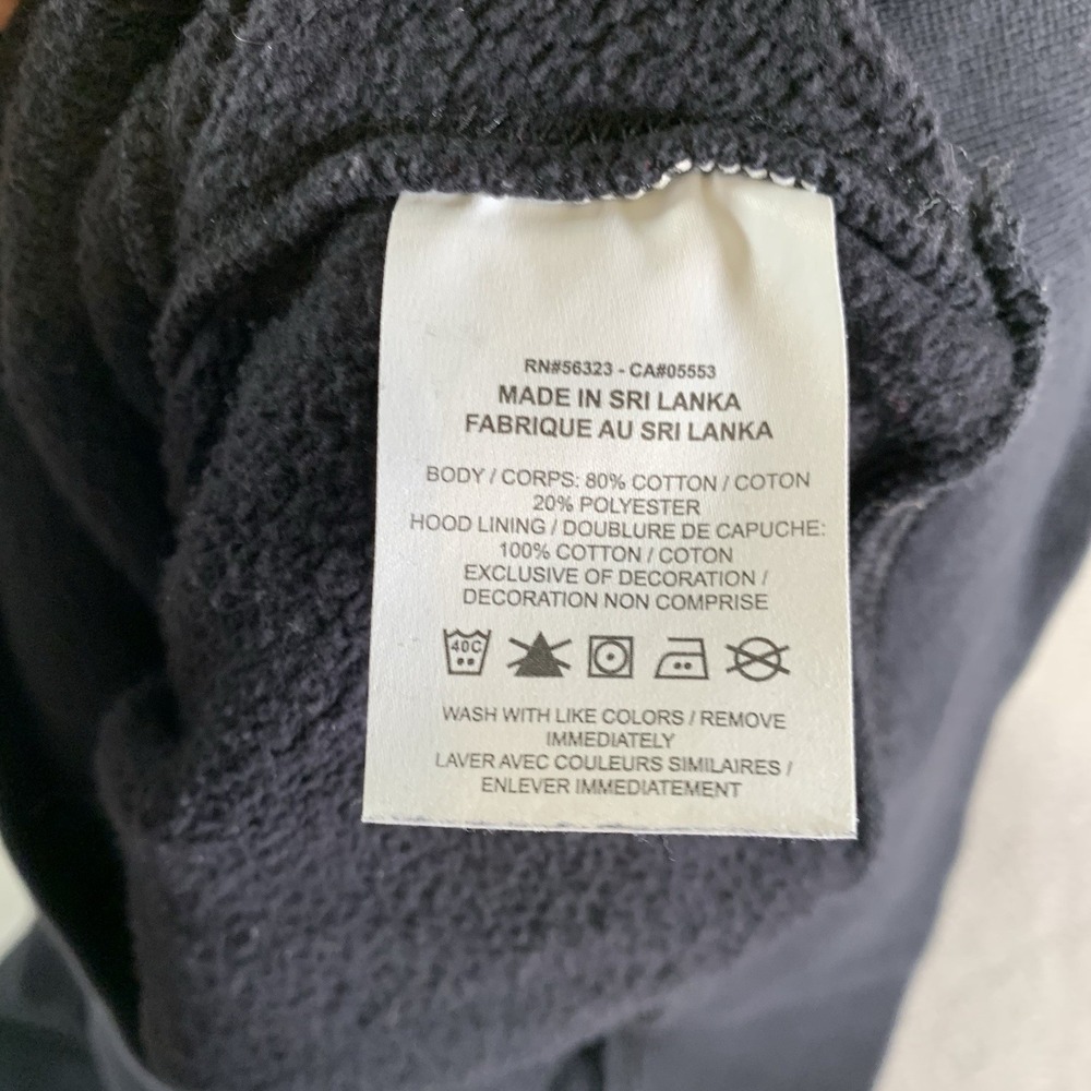 Nike Hoodie Sweatshirt Mens Medium Black Relaxed Fleece Swoosh Kangaroo Pocket - Picture 4 of 10